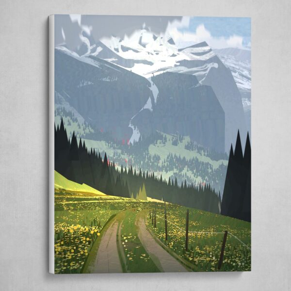 Картина на холсте: Швейцарские Альпы - интернет магазин картин 47art.ru