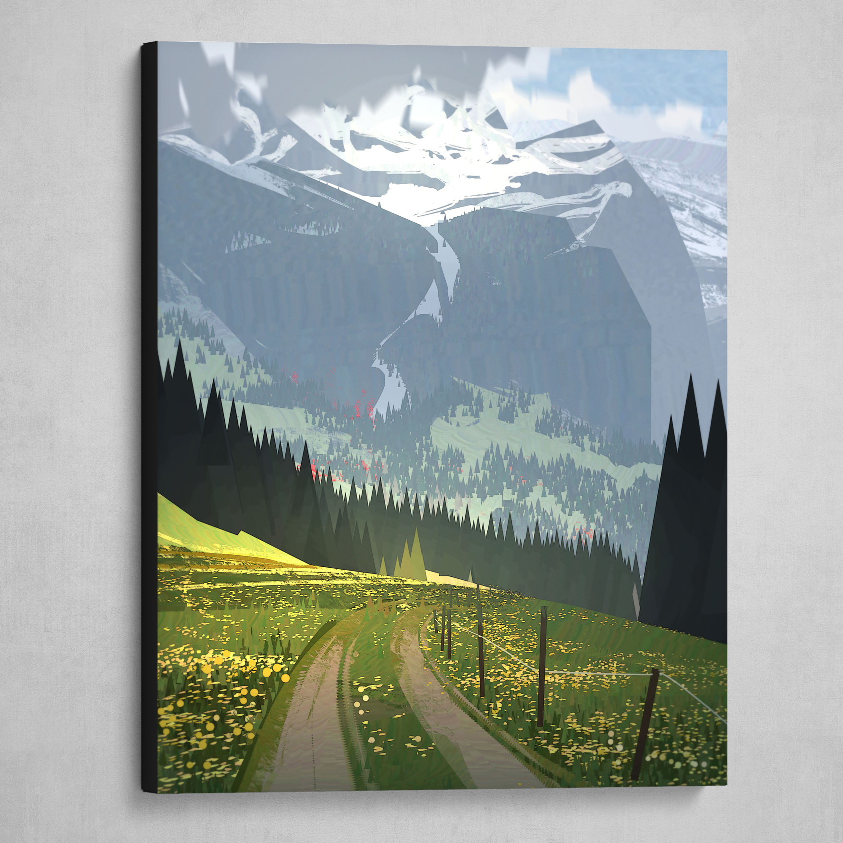 Картина на холсте: Швейцарские Альпы - интернет магазин картин 47art.ru