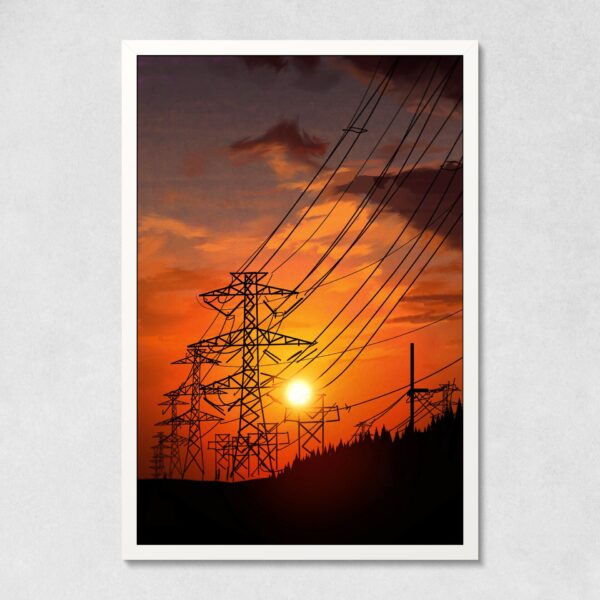 Картина на холсте: Оранжевое Солнце - интернет магазин картин 47art.ru