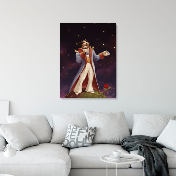 Картина на холсте: Принц, поющий для Вселенной - интернет магазин картин 47art.ru