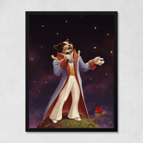 Картина на холсте: Принц, поющий для Вселенной - интернет магазин картин 47art.ru