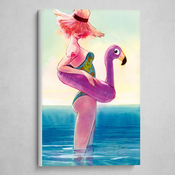 Картина на холсте: Комичный пляж - интернет магазин картин 47art.ru